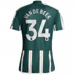 Günstige Fußballtrikots Manchester United Van De Beek 34 Auswärtstrikot 2023-24 Kurzarm